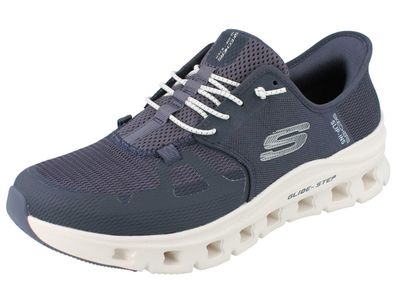 Skechers Slip-ins Glide Step Pro Herren Schlupfsneaker blau Mesh vegan