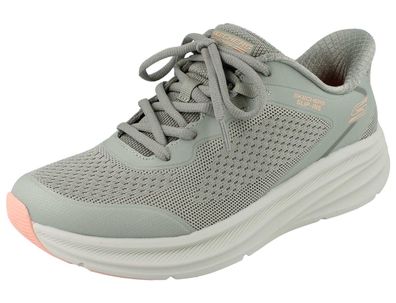 Skechers Slip-ins Bobs Skillz Damen Sneaker oliv grün Textil