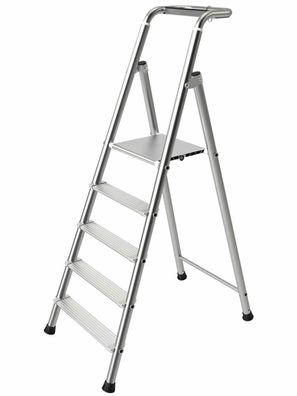 Siedra Stufenstehleiter Profimax bis 350kg getestet 5 Stufen