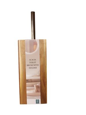 WC Bürste Akazienholz Komplettset