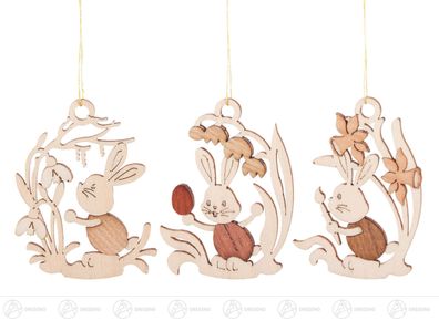 Behang Stupsi mit Blumen 6 BxHxT 50 x 65 x 10mm NEU Christbaumschmuck Baumbehang