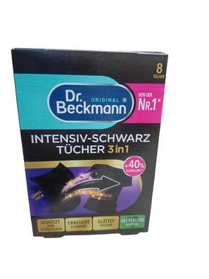 Pflegetücher Schwarz 3in1 8er Set von Dr. Beckmann