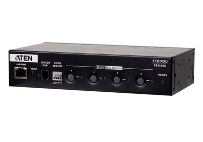 ATEN PE4104G Stromverteiler PDU, 4 Ausgänge C13, Kontrollbox mit IP-Steuerung