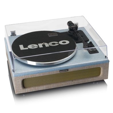 Lenco LS-440BUBG Plattenspieler mit 4 Lautsprechern