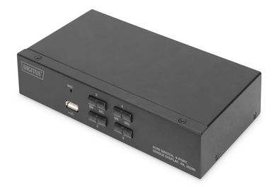Digitus KVM-Switch, 4-Port, Single-Display, 4K, HDMI®