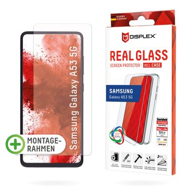 Displex Panzerglas 10H inklusive Handyhülle transparent für Samsung Galaxy A53 5