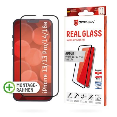Displex Panzerglas 10H vollflächig für Apple iPhone 13/13 Pro/14/16e