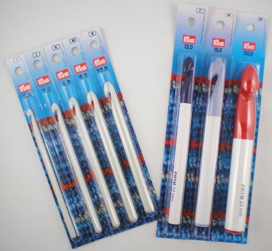 Prym Wollhäkelnadeln (ohne Griff) aus Kunststoff in verschiedenen Stärken