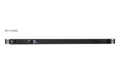 ATEN PE1116SG Basis-PDU mit Messfunktion mit Überspannungsschutz IEC-C14 zu 16x