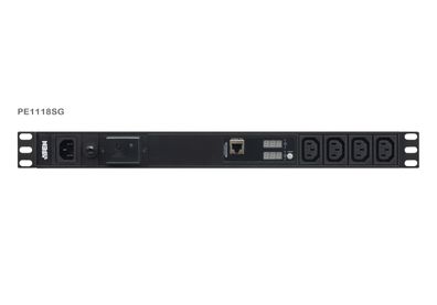 ATEN PE1118SG 19Zoll Basis-PDU mit Messfunktion mit Überspannungsschutz IEC-C14