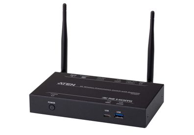 ATEN VP2021 Drahtloser 4K-Präsentations-Switch mit Quad View / Ethernet (WebGUI)