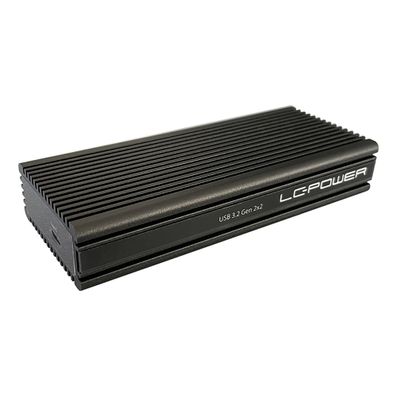LC-Power LC-M2-C-NVME-2X2 M.2-NVMe-SSD-Gehäuse, USB 3.2 Gen.2x2, schwarz