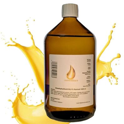 DMSO 99,9% Reinheit 1000 ml nach ph. eur. in pharma Veral Glas braun