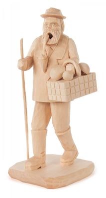 Räuchermann Pilzsammler, geschnitzt Höhe 20cm NEU Rauchmann Rauchfigur Seiffen