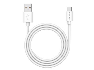 PEDEA Schnelllade- und Datenkabel USB-A/USB-C®, 1m, weiß
