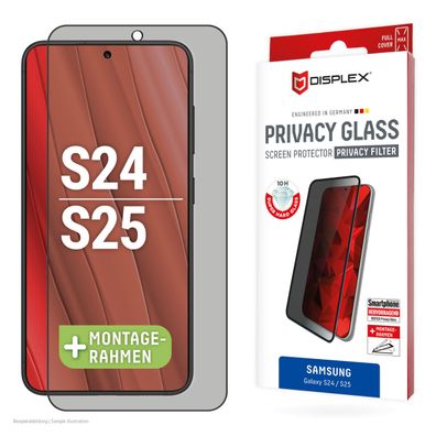 Displex Sichtschutz / Privacy Panzerglas Samsung Galaxy S24, Galaxy S25