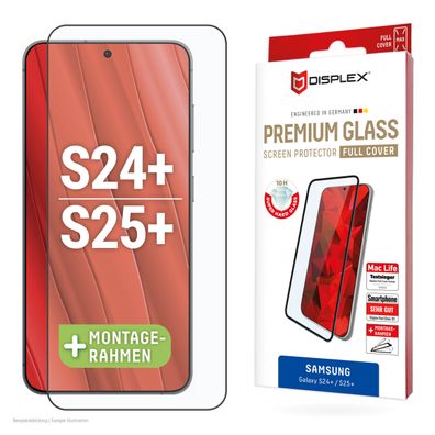 Displex Panzerglas 10H vollflächig für Samsung Galaxy S24 + , Galaxy S25