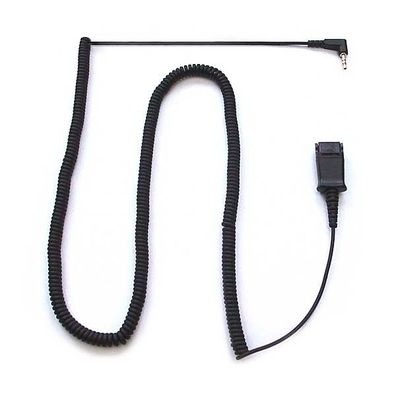Poly Adapterkabel (3m), 2,5mm-Klinke auf QD, Spiralkabel