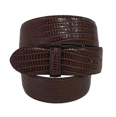umjuBELT Wechselgürtel Reptile Brown Braun Echt Leder 85 90 95 100 105