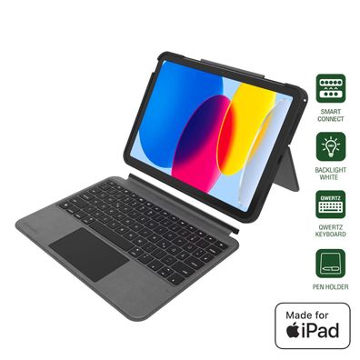4smarts Tastatur Case 2in1 Solid iPad 11Zoll / iPad 10.9Zoll