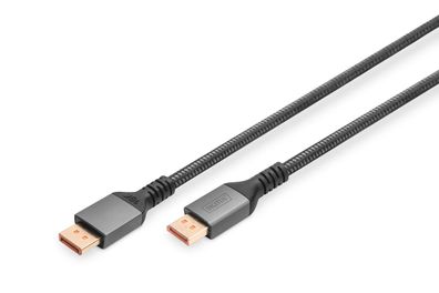 Digitus 16K DisplayPort Anschlusskabel, 1m, 80G (Gaming), SW