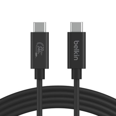 Belkin USB4 Kabel, USB-C/USB-C, 240W, 20 Gbit/s, 2m