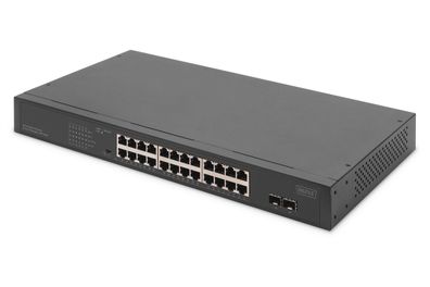 Digitus 24-Port Gigabit + 2-Port Gigabit SFP PoE Switch