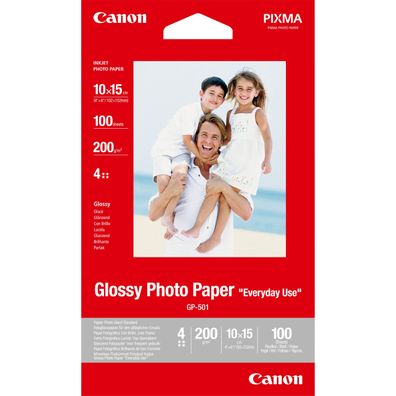 Canon Fotopapier glänzend GP-501 10x15cm-100 Blatt)
