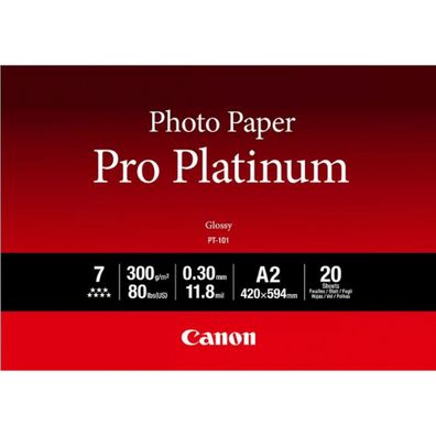 Canon Fotopapier hochglänzend PT-101 (A2-20 Blatt)