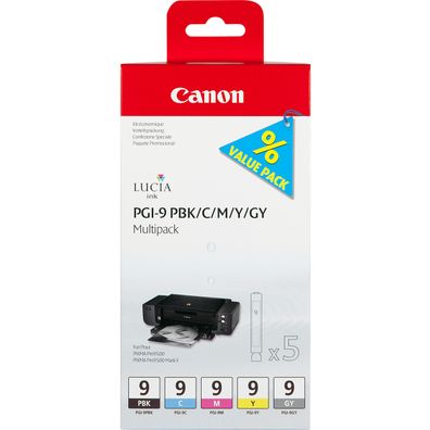 Canon Tintenpatronen PGI-9 Multipack (5 Farben)