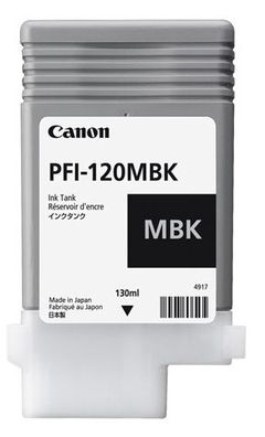 Canon PFI120MBK IPF Tinte Mattschwarz 130ml