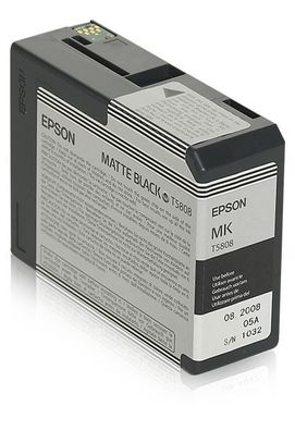 Epson Tintenpatrone T5808 Schwarz (80ml)