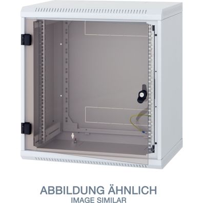 Triton 19Zoll Wandschrank 18HE 595mm 1-teilig Vollglastür IP30