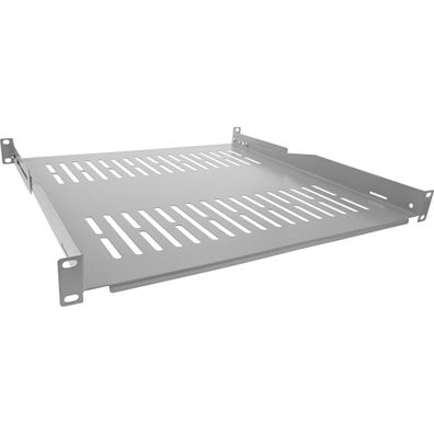 InLine® 19Zoll Fachboden, 450mm, 50kg, 1HE, RAL 7035 grau