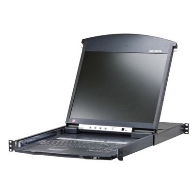 ATEN KL1508AiN ES Cat.5 KVM over IP Switch 8-Port, 19Zoll-LCD, Dual-Rail, ES-Lay