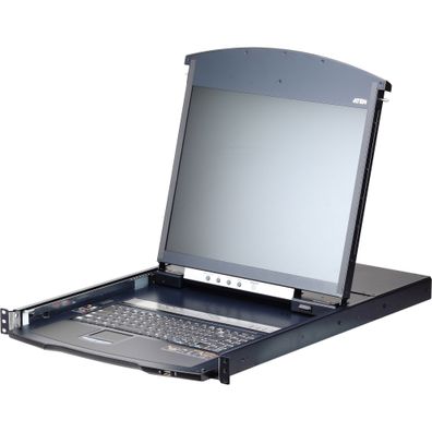 ATEN KL1108VN US Cat.5 KVM over IP Switch 8-Port, 19Zoll-LCD, Dual-Rail, US-Layo