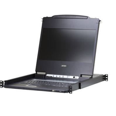 ATEN CL6700MW FR Single Rail 17,3Zoll-LCD Konsole (USB, HDMI / DVI / VGA) FR-Lay