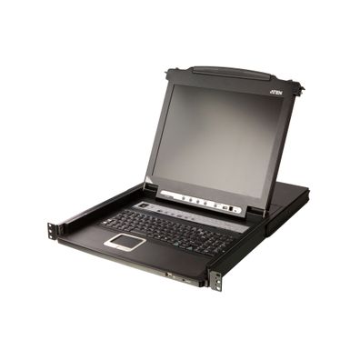 ATEN CL5716N ES KVM Switch 16-Port 19Zoll-LCD Single Rail (PS/2-USB VGA) ES-Layo