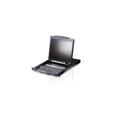 ATEN CL5808N FR Dual Rail KVM-Switch 8-Port, 19Zoll-LCD (PS/2-USB VGA) FR-Layout