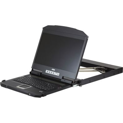 ATEN CL3800NW CH Kurze Dual-Rail 18,5Zoll-LCD-Konsole (USB HDMI DVI VGA) CH-Layo