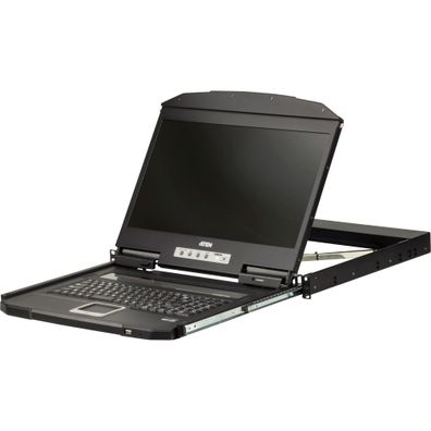 ATEN CL3100NX IT Kurze Tiefe Single Rail 18,5Zoll-LCD Konsole (USB, VGA), IT-Lay