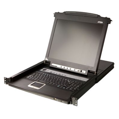 ATEN CL5716M FR KVM Switch 16-Port 17Zoll-LCD Single Rail (PS/2-USB VGA) FR-Layo