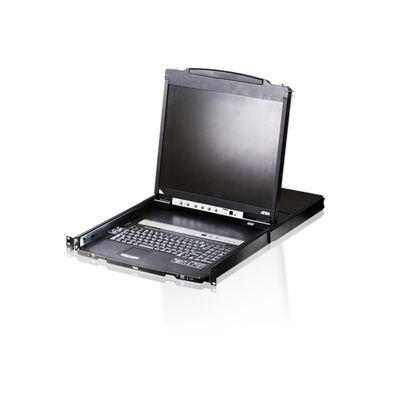 ATEN CL5816N SL Dual Rail KVM-Switch 16-Port, 19Zoll-LCD (PS/2-USB VGA) SL-Layou