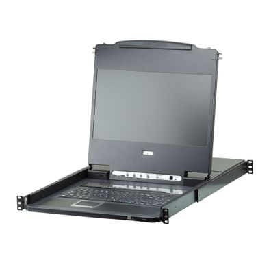 ATEN CL6708MW FR Single Rail KVM-Switch 8-Port 17,3Zoll-LCD (USB DVI) FR-Layout