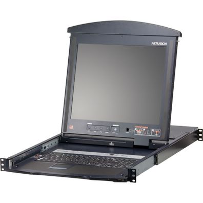 ATEN KL1508AM SL Cat.5 KVM-Switch 8-Port, 17Zoll-LCD, Dual-Rail, SL-Layout