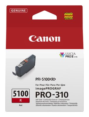 CANON PFI5100R IPF Tinte Rot 14ml