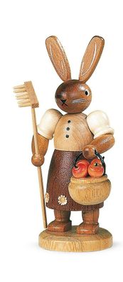 Osterfigur Hasengärtnerin natur klein Höhe 11cm NEU Osterdeko Osterhasenfigur