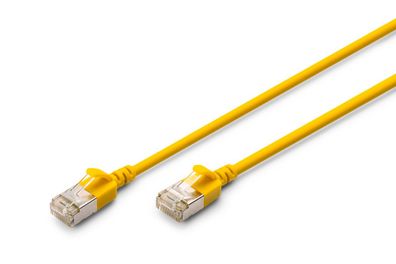 Digitus CAT 6A F-FTP SlimPatchk., U, SZH AWG 32/7, 0.5m, elb