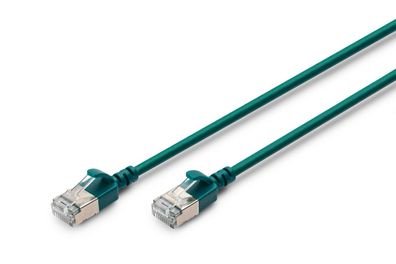 Digitus CAT 6A F-FTP SlimPatchk., U, SZH AWG 32/7, 3m, rün