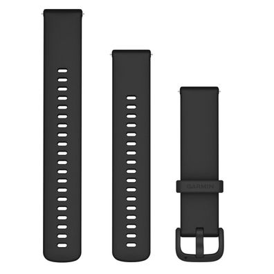 Garmin Ersatzarmband 20mm Silikon, Schwarz